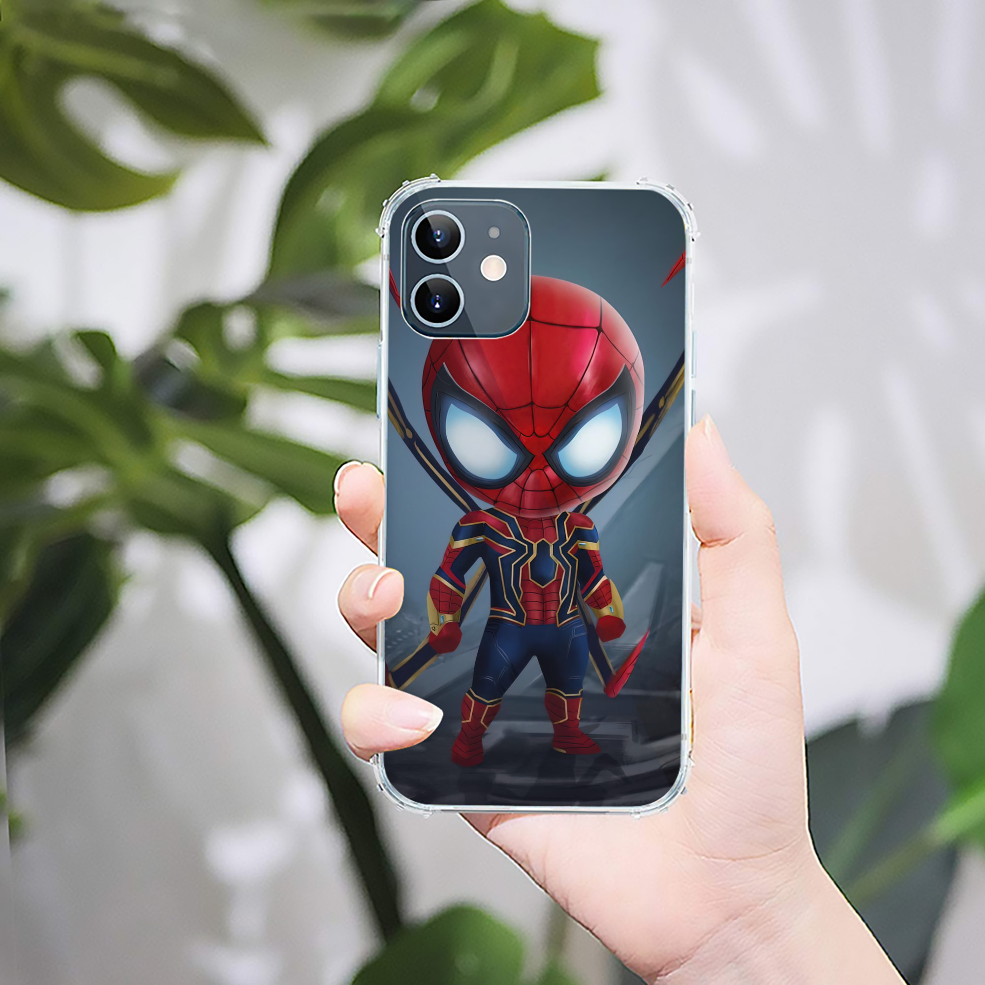 （画像用） Spider Man スパイダーマン 【iPhone 12シリーズ対応】透明スマホケース（クリアソフトケース）